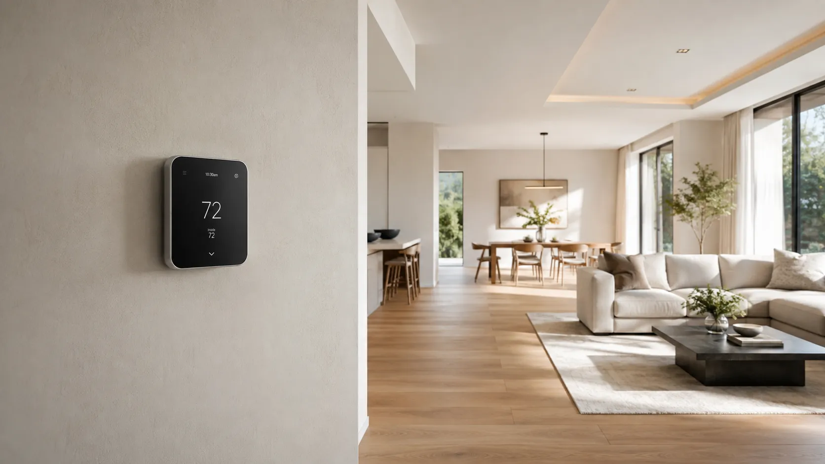 Smart thermostat or discreet climate control