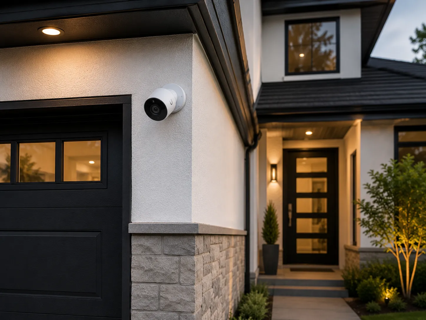 Clean exterior camera installation
